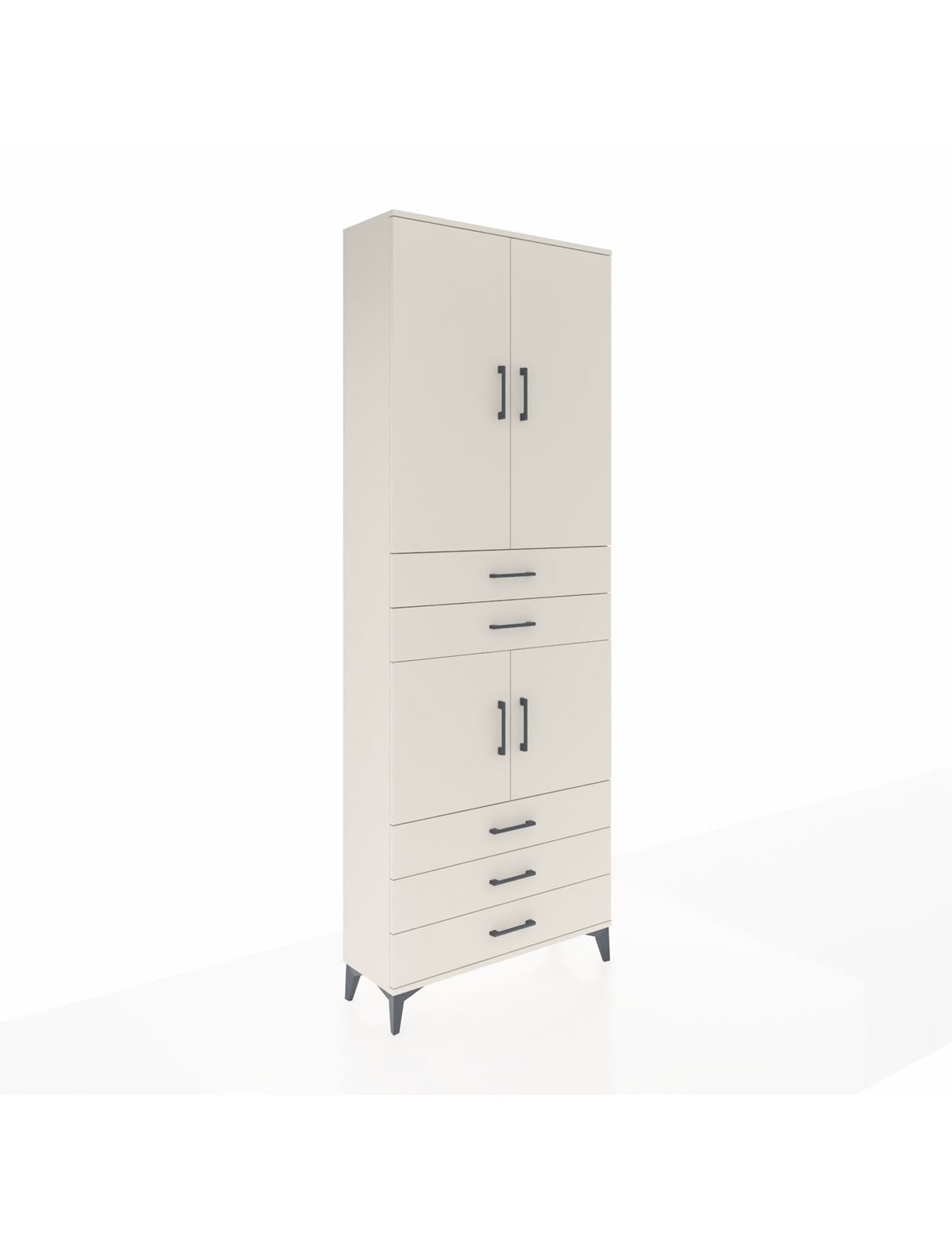 Arges Dolap 4 Raflı 5 Çekmeceli 4 Kapaklı 88x30x243 Aytaşı-Aytaşı