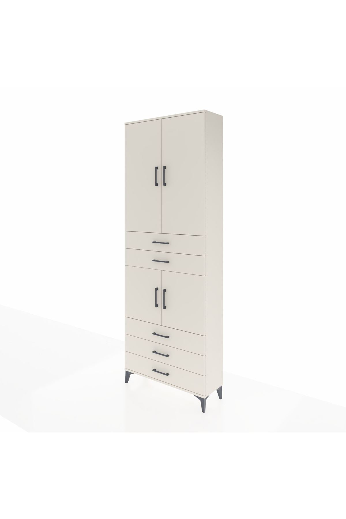 Arges Dolap 4 Raflı 5 Çekmeceli 4 Kapaklı 88x30x243 Aytaşı-Aytaşı