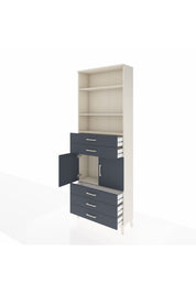 Arges Dolap 4 Raflı 5 Çekmeceli 2 Kapaklı 88x30x243 - S33M234V2A