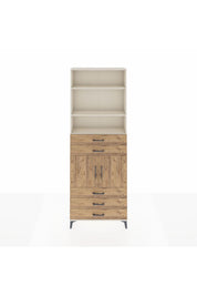 Arges Dolap 4 Raflı 5 Çekmeceli 2 Kapaklı 88x30x243 - S33M234V3A
