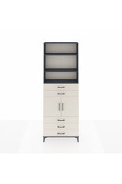 Arges Dolap 4 Raflı 5 Çekmeceli 2 Kapaklı 88x30x243 Antrasit-Aytaşı