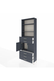 Arges Dolap 4 Raflı 5 Çekmeceli 2 Kapaklı 88x30x243 - S33M234V5A