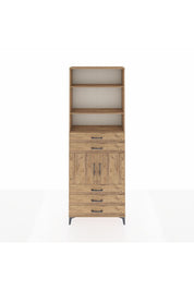 Arges Dolap 4 Raflı 5 Çekmeceli 2 Kapaklı 88x30x243 - S33M234V9A