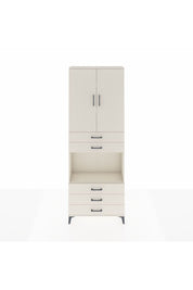 Arges Dolap 4 Raflı 5 Çekmeceli 2 Kapaklı 88x30x243 Aytaşı-Aytaşı