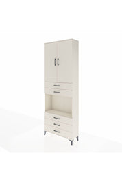 Arges Dolap 4 Raflı 5 Çekmeceli 2 Kapaklı 88x30x243 Aytaşı-Aytaşı