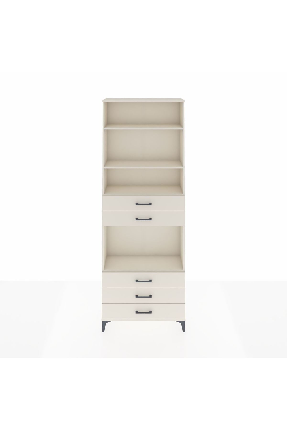 Arges Dolap 4 Raflı 5 Çekmeceli 88x30x243 Aytaşı-Aytaşı