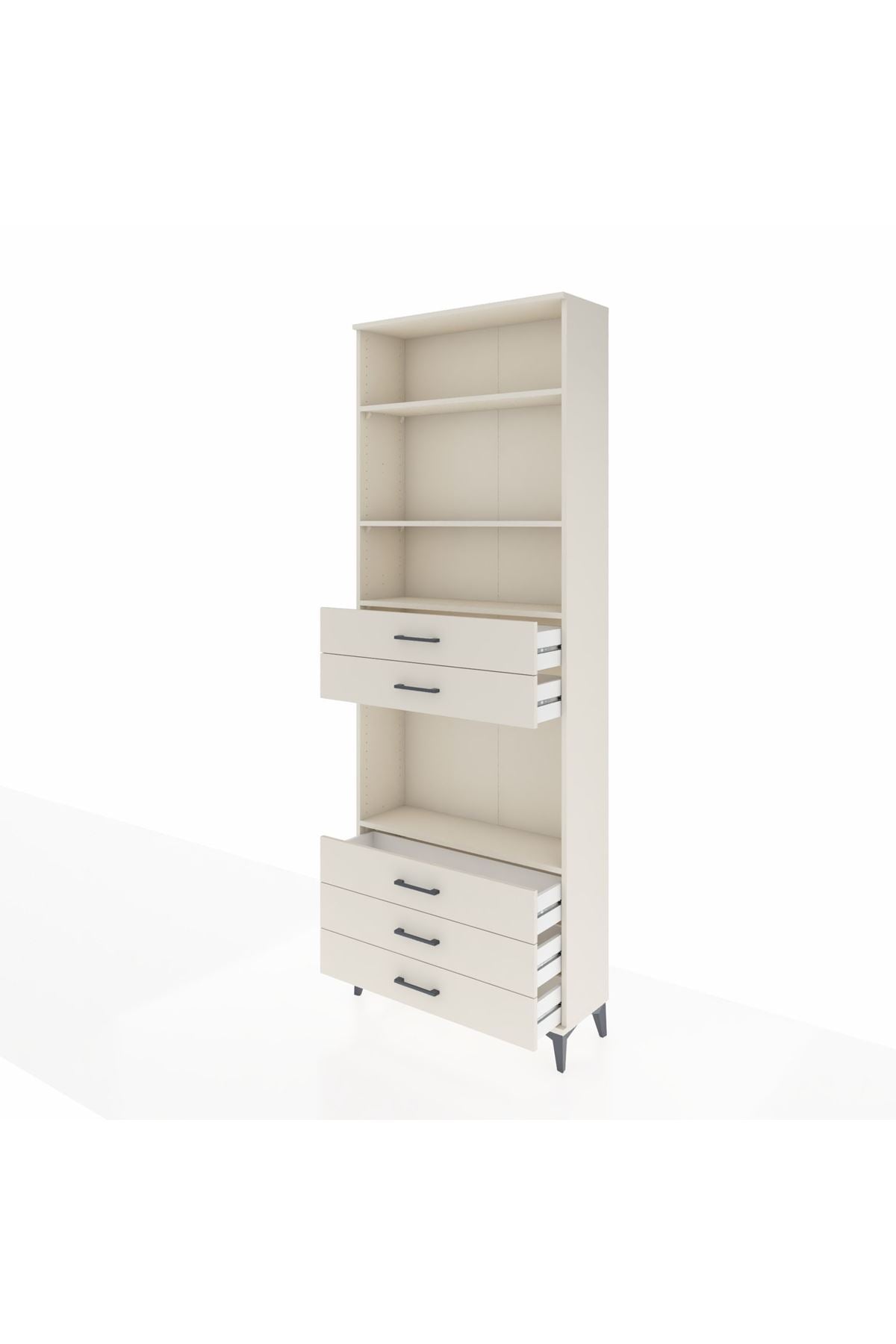 Arges Dolap 4 Raflı 5 Çekmeceli 88x30x243 Aytaşı-Aytaşı