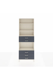 Arges Dolap 4 Raflı 5 Çekmeceli 88x30x243 Aytaşı-Antrasit