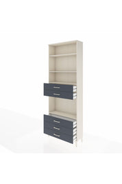 Arges Dolap 4 Raflı 5 Çekmeceli 88x30x243 Aytaşı-Antrasit