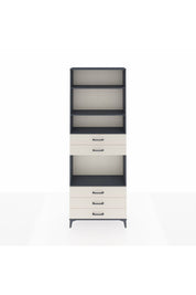 Arges Dolap 4 Raflı 5 Çekmeceli 88x30x243 Antrasit-Aytaşı