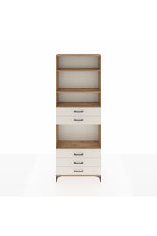 Arges Dolap 4 Raflı 5 Çekmeceli 88x30x243 Çam-Aytaşı