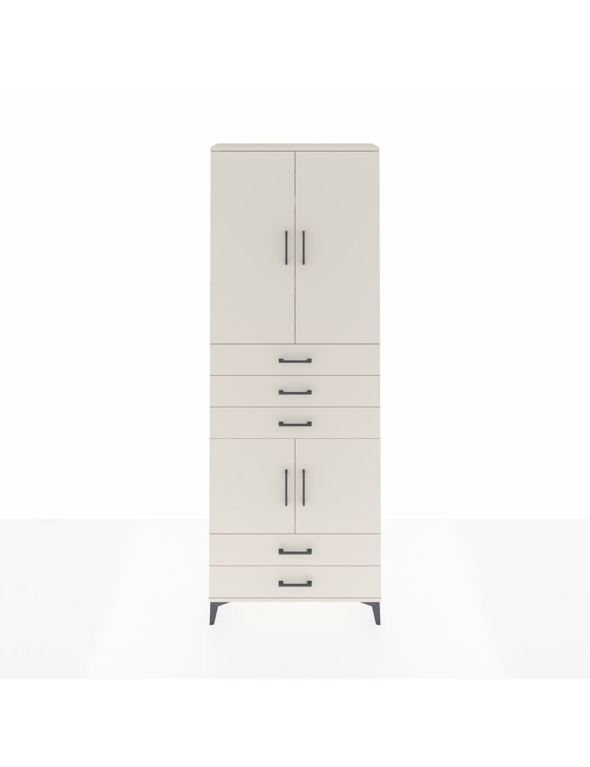 Arges Dolap 4 Raflı 5 Çekmeceli 4 Kapaklı 88x30x243 Aytaşı-Aytaşı