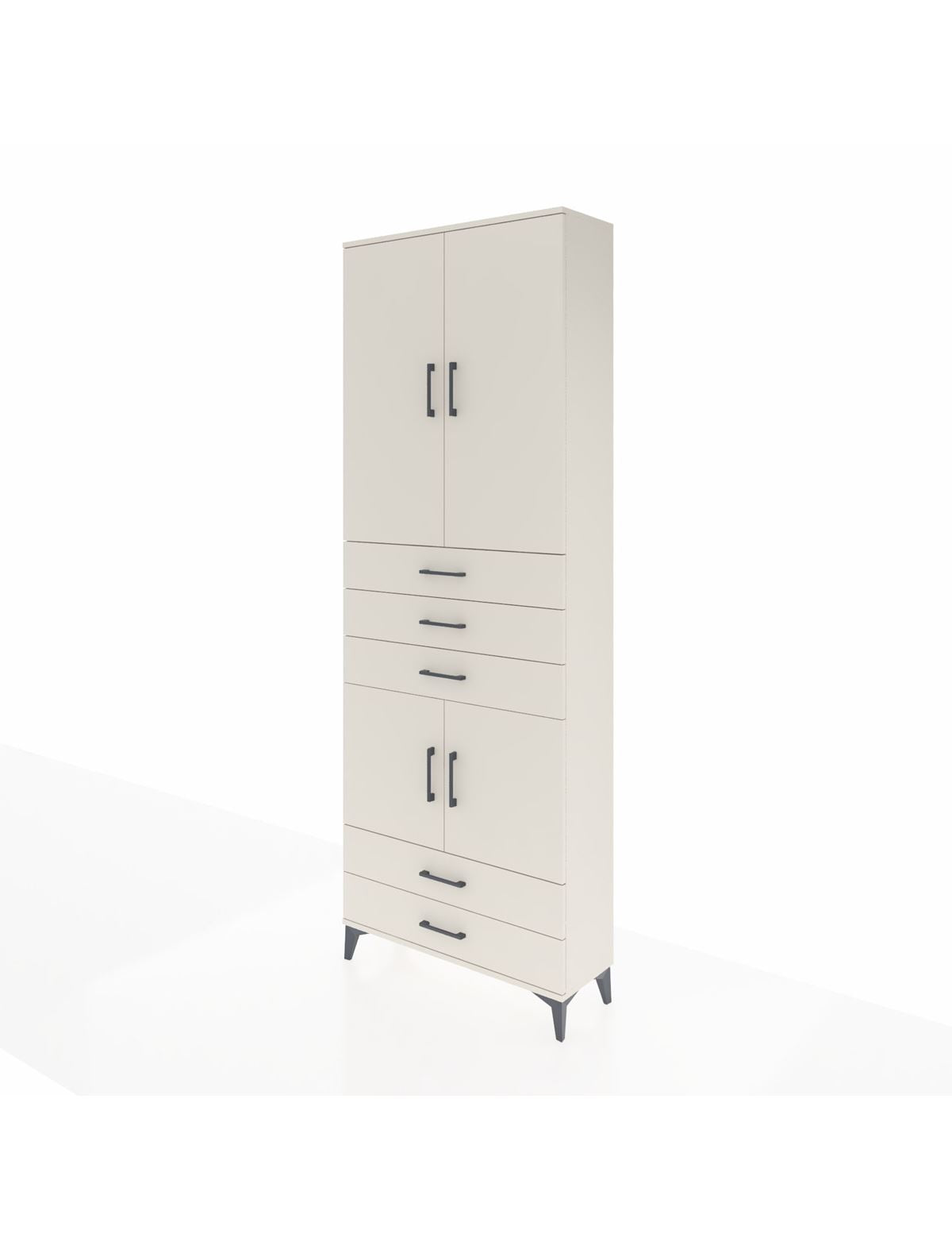 Arges Dolap 4 Raflı 5 Çekmeceli 4 Kapaklı 88x30x243 - S33M237V1A