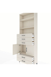 Arges Dolap 4 Raflı 5 Çekmeceli 2 Kapaklı 88x30x243 Aytaşı-Aytaşı