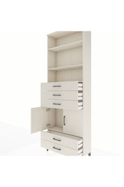 Arges Dolap 4 Raflı 5 Çekmeceli 2 Kapaklı 88x30x243 - S33M238V1A