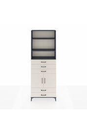 Arges Dolap 4 Raflı 5 Çekmeceli 2 Kapaklı 88x30x243 Antrasit-Aytaşı