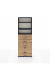 Arges Dolap 4 Raflı 5 Çekmeceli 2 Kapaklı 88x30x243 - S33M238V6A