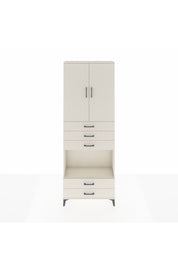 Arges Dolap 4 Raflı 5 Çekmeceli 2 Kapaklı 88x30x243 Aytaşı-Aytaşı