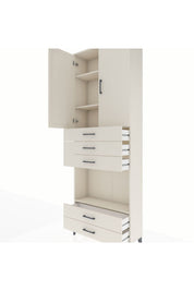 Arges Dolap 4 Raflı 5 Çekmeceli 2 Kapaklı 88x30x243 - S33M239V1A