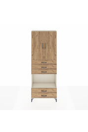 Arges Dolap 4 Raflı 5 Çekmeceli 2 Kapaklı 88x30x243 - S33M239V3A
