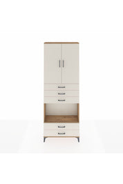 Arges Dolap 4 Raflı 5 Çekmeceli 2 Kapaklı 88x30x243 - S33M239V7A