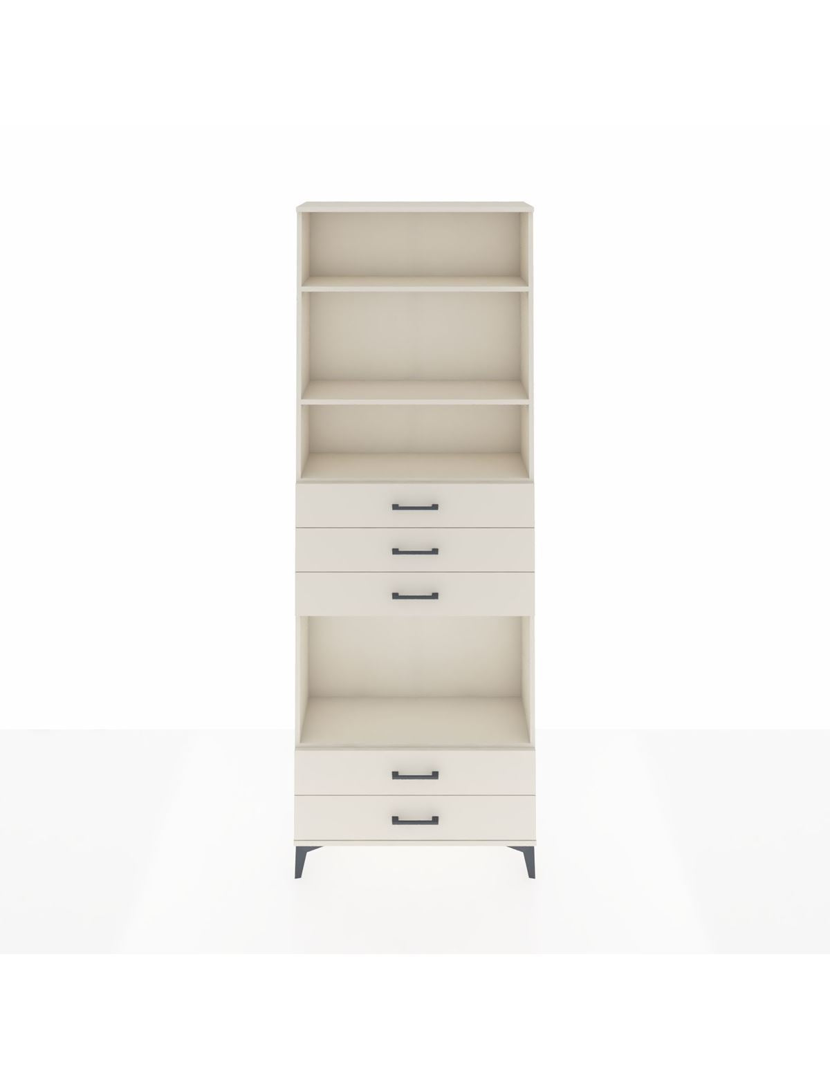 Arges Dolap 4 Raflı 5 Çekmeceli 88x30x243 Aytaşı-Aytaşı