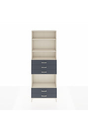 Arges Dolap 4 Raflı 5 Çekmeceli 88x30x243 Aytaşı-Antrasit