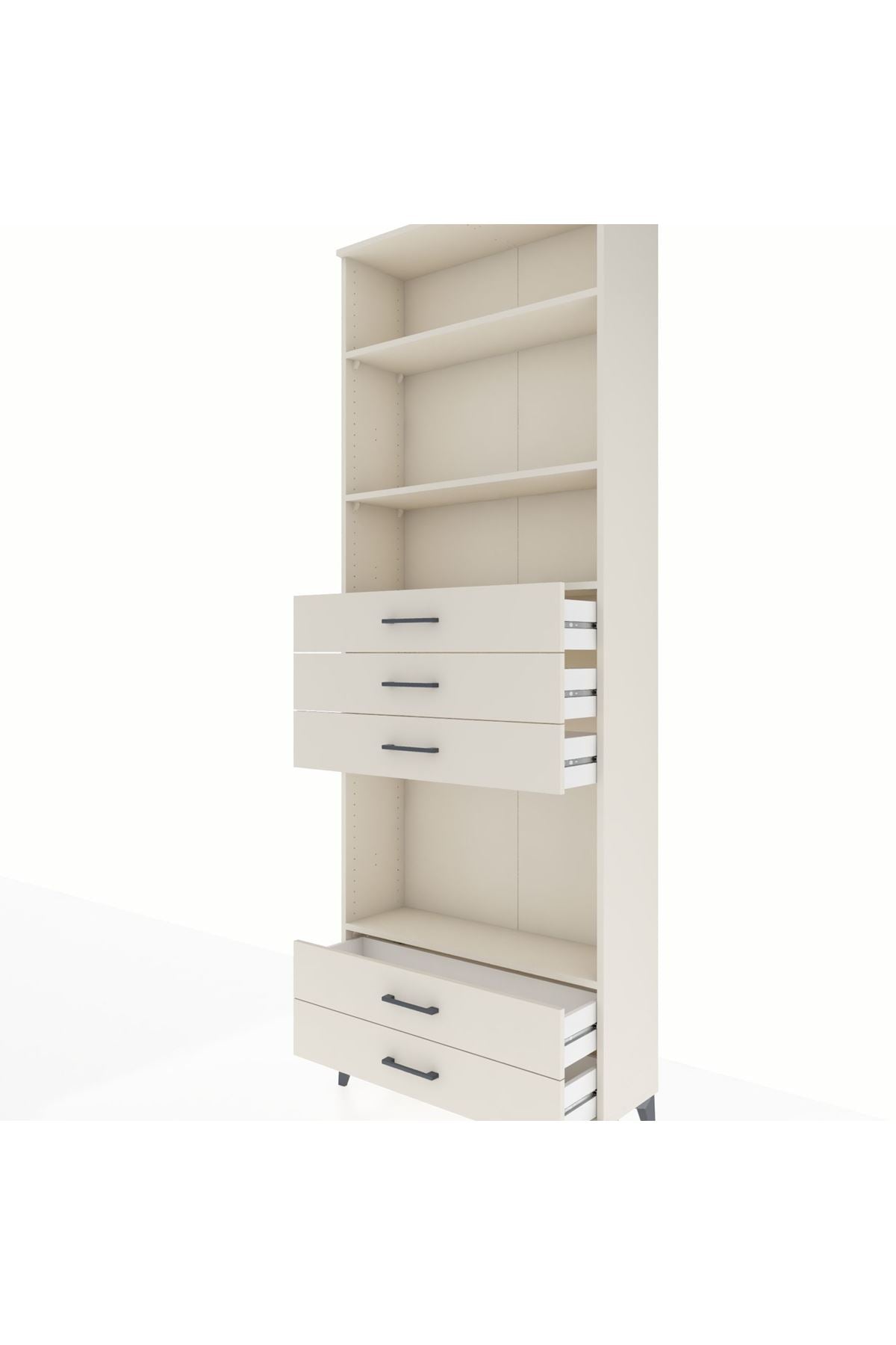 Arges Dolap 4 Raflı 5 Çekmeceli 88x30x243 Aytaşı-Aytaşı