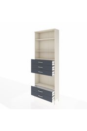 Arges Dolap 4 Raflı 5 Çekmeceli 88x30x243 Aytaşı-Antrasit