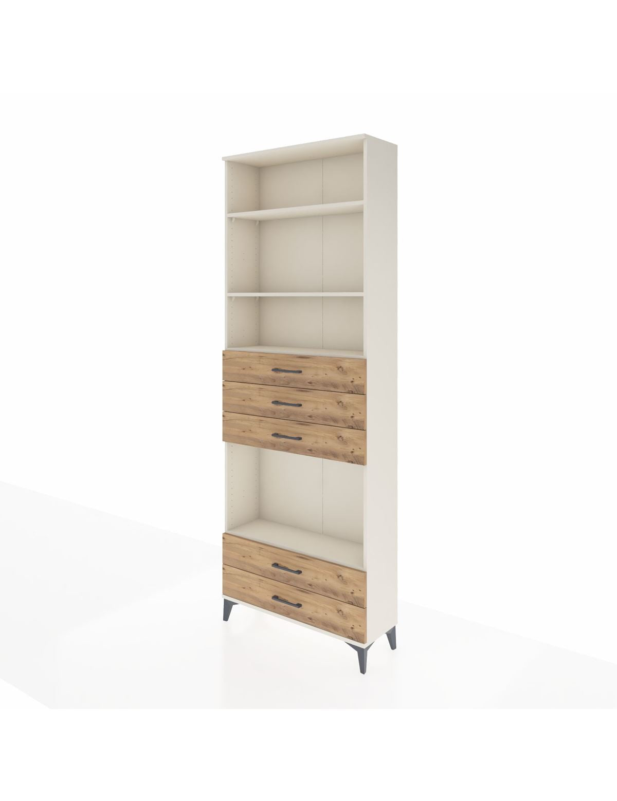 Arges Dolap 4 Raflı 5 Çekmeceli 88x30x243 - S33M240V3A