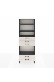 Arges Dolap 4 Raflı 5 Çekmeceli 88x30x243 Antrasit-Aytaşı