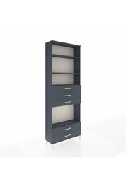 Arges Dolap 4 Raflı 5 Çekmeceli 88x30x243 Antrasit-Antrasit