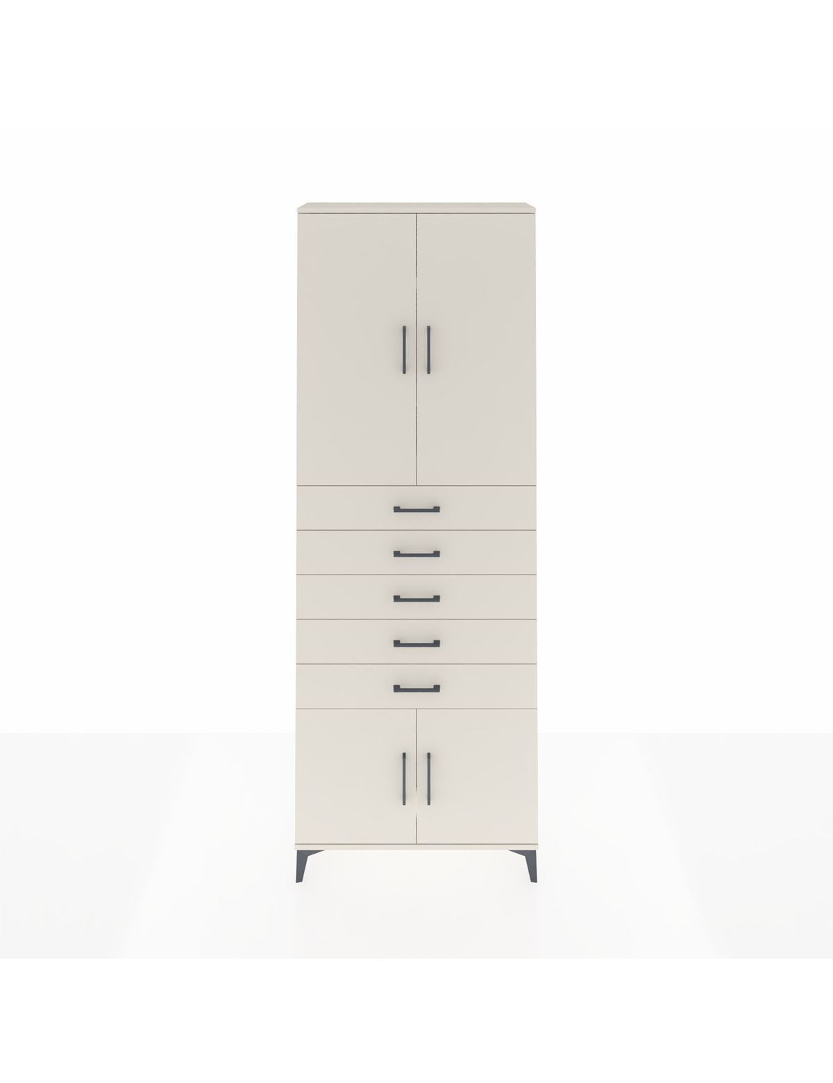 Arges Dolap 3 Raflı 5 Çekmeceli 4 Kapaklı 88x30x243 Aytaşı-Aytaşı