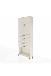 Arges Dolap 3 Raflı 5 Çekmeceli 2 Kapaklı 88x30x243 Aytaşı-Aytaşı