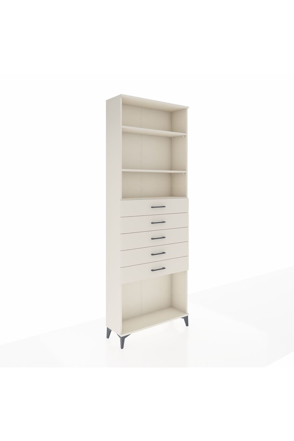 Arges Dolap 3 Raflı 5 Çekmeceli 88x30x243 Aytaşı-Aytaşı