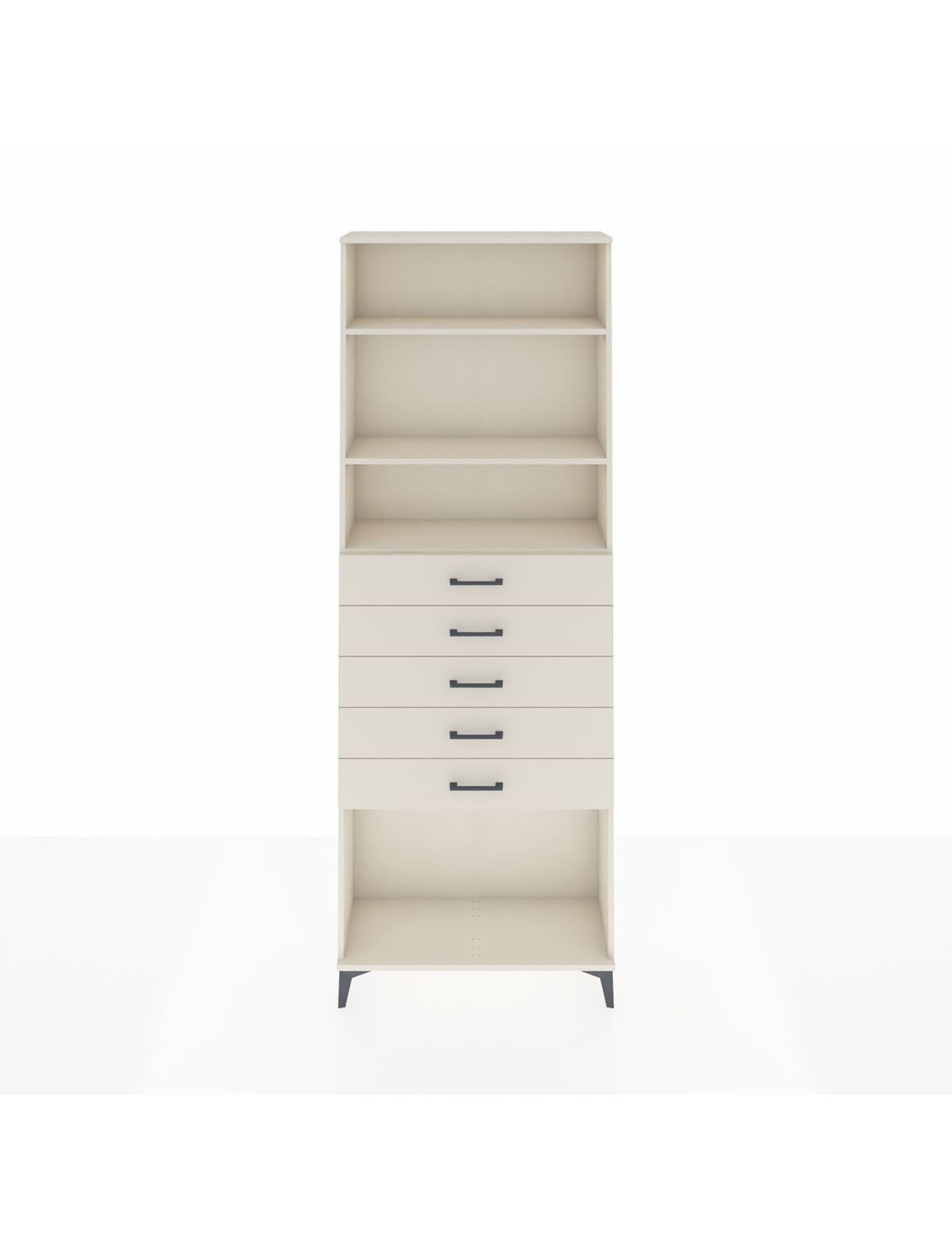 Arges Dolap 3 Raflı 5 Çekmeceli 88x30x243 Aytaşı-Aytaşı