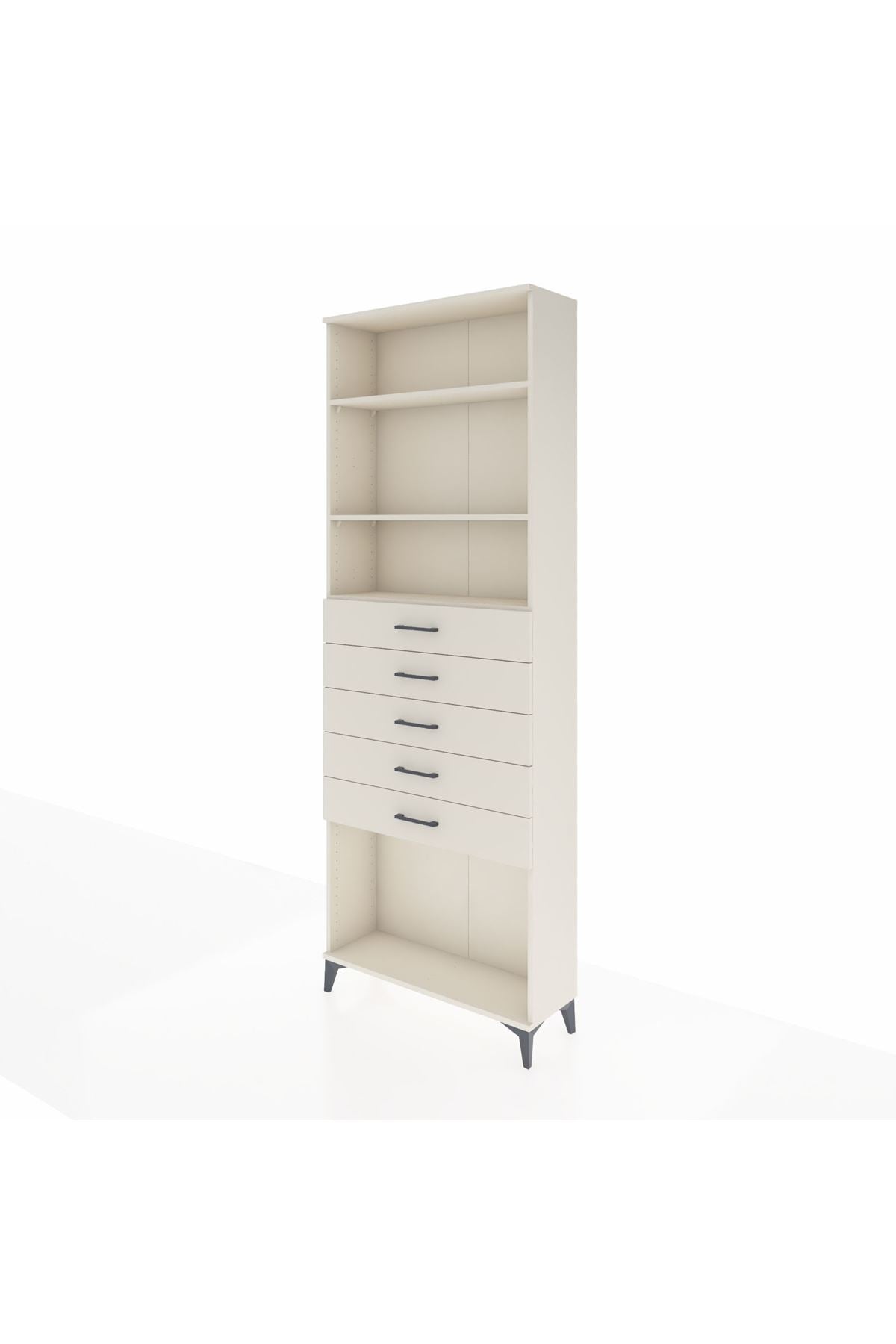 Arges Dolap 3 Raflı 5 Çekmeceli 88x30x243 Aytaşı-Aytaşı