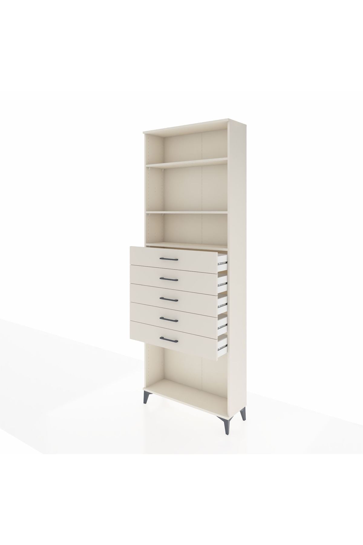 Arges Dolap 3 Raflı 5 Çekmeceli 88x30x243 Aytaşı-Aytaşı