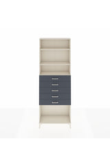 Arges Dolap 3 Raflı 5 Çekmeceli 88x30x243