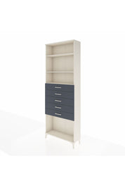 Arges Dolap 3 Raflı 5 Çekmeceli 88x30x243 Aytaşı-Antrasit