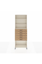 Arges Dolap 3 Raflı 5 Çekmeceli 88x30x243 Aytaşı-Çam