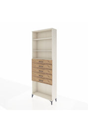 Arges Dolap 3 Raflı 5 Çekmeceli 88x30x243 Aytaşı-Çam