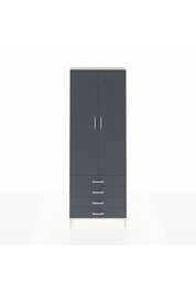 Arges Dolap 5 Raflı 4 Çekmeceli 2 Kapaklı 88x30x243 Aytaşı-Antrasit