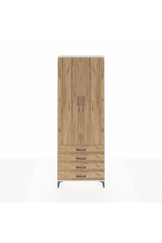 Arges Dolap 5 Raflı 4 Çekmeceli 2 Kapaklı 88x30x243 Aytaşı-Çam