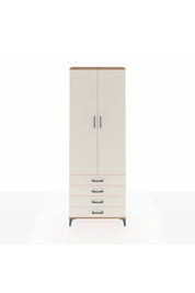 Arges Dolap 5 Raflı 4 Çekmeceli 2 Kapaklı 88x30x243 Çam-Aytaşı