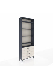Arges Dolap 5 Raflı 4 Çekmeceli 88x30x243 Antrasit-Aytaşı