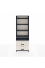 Arges Dolap 5 Raflı 4 Çekmeceli 88x30x243 Antrasit-Aytaşı