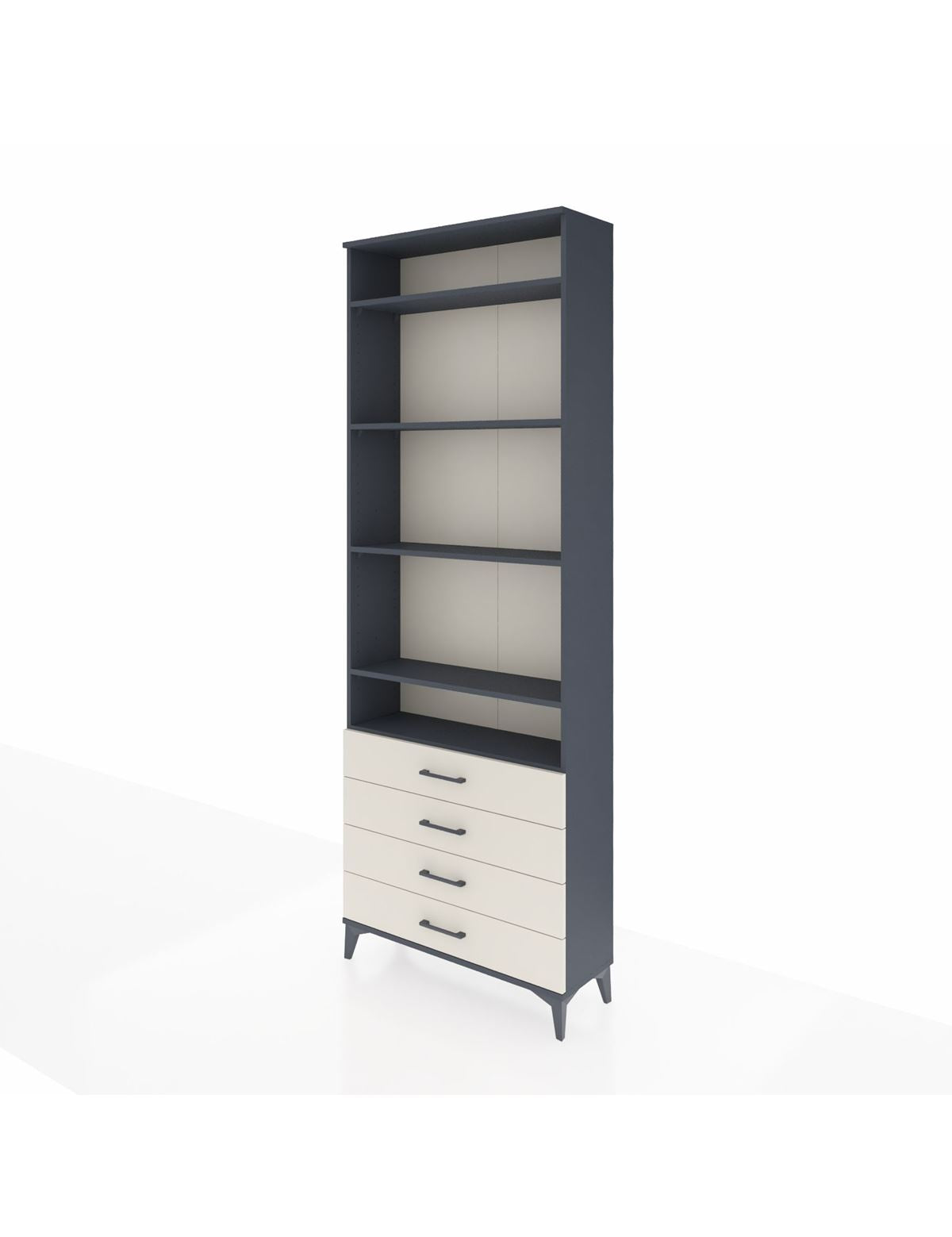 Arges Dolap 5 Raflı 4 Çekmeceli 88x30x243 - S33M246V4A