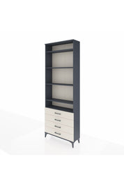 Arges Dolap 5 Raflı 4 Çekmeceli 88x30x243 Antrasit-Aytaşı