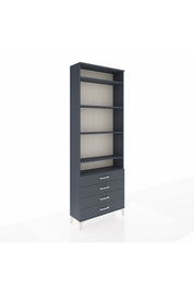 Arges Dolap 5 Raflı 4 Çekmeceli 88x30x243 Antrasit-Antrasit